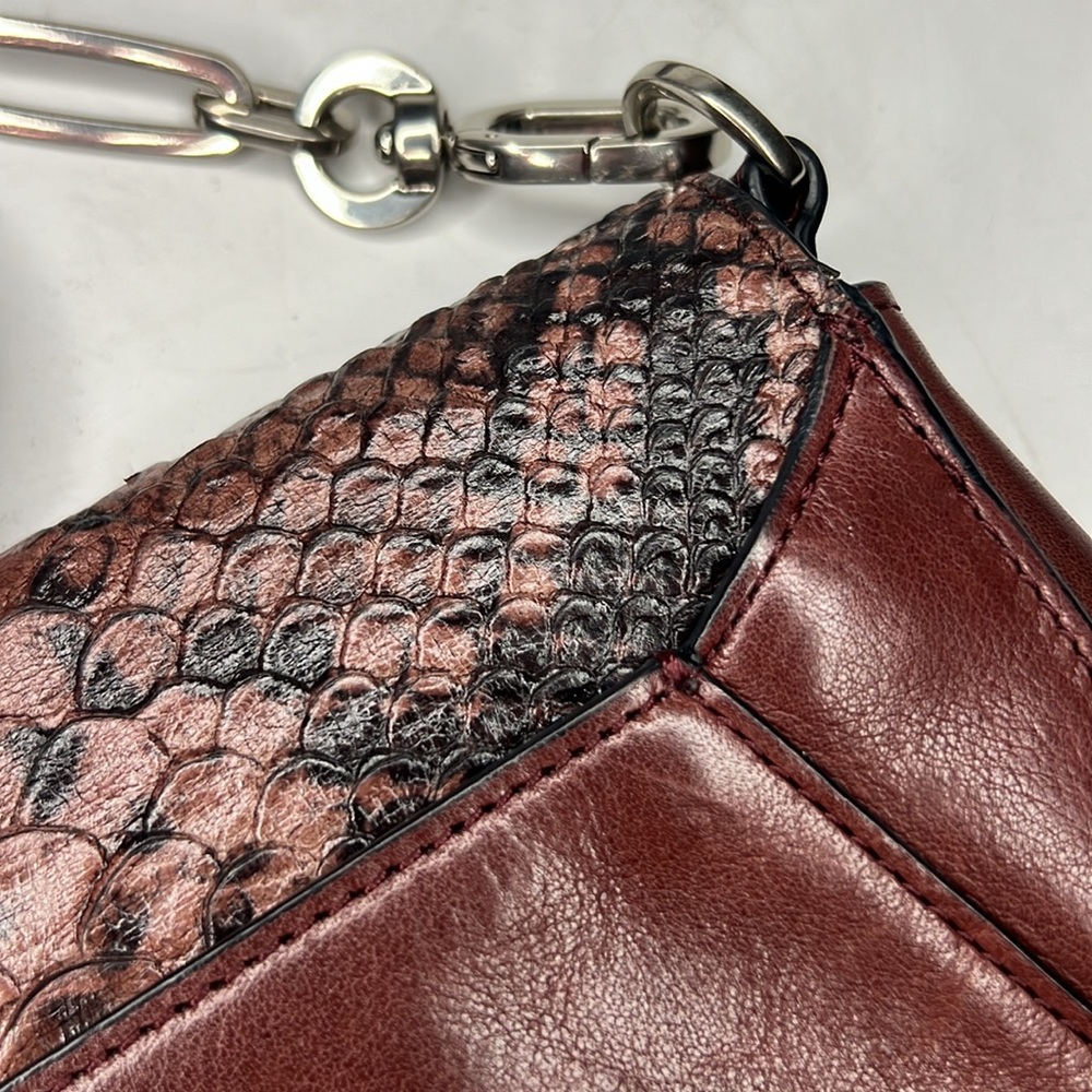 Coach Leather Crossbody Python Embossed Handbag - image 6